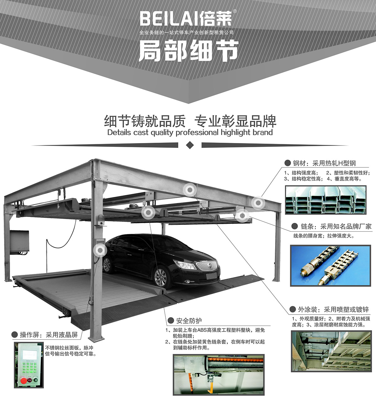 機械停車庫單列PSH2二層升降橫移立體停車局部細節(jié).jpg